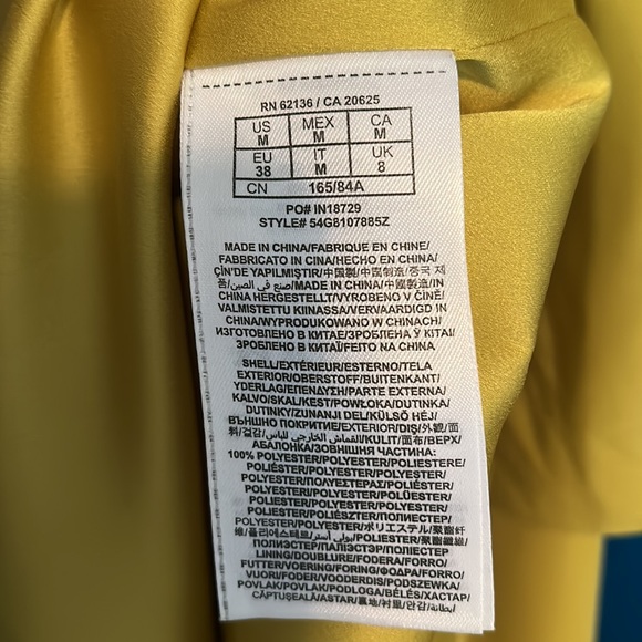 Marciano and Guess One-shoulder dress, Size Medium, yellow - Picture 3 of 3